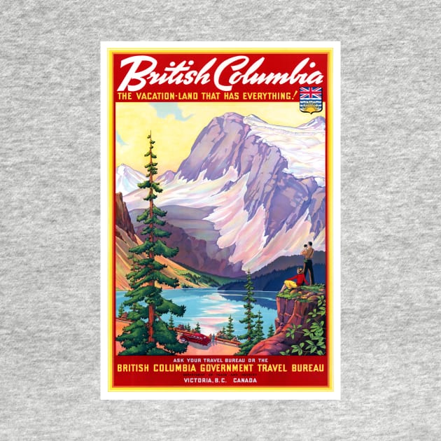 Vintage Travel Poster  Canada British Columbia 2 by vintagetreasure